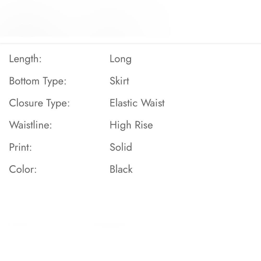 Plus Black  High Rise Swing Skirt - Picture 8 of 8